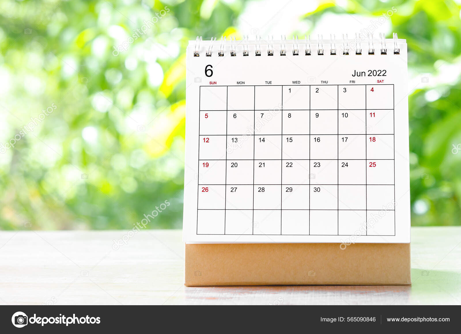 Mostrador Calendario Junio 2022 Para Que Organizador Planifique