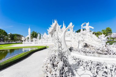 Wat Rong Khun, nam-ı diğer Beyaz Tapınak, Chiang Rai, Tayland.