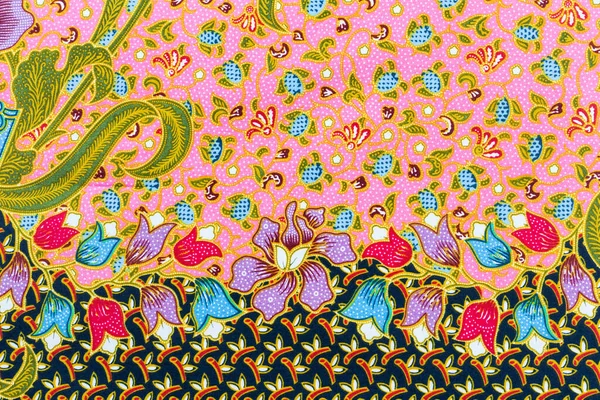 Thaïlande Juin 2022 Sarong Batik Motif Floral Thaïlande Traditionnel Sarong — Photo