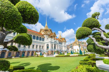 Bangkok, Tayland 'daki Kraliyet Sarayı Zümrüt Mimarisi