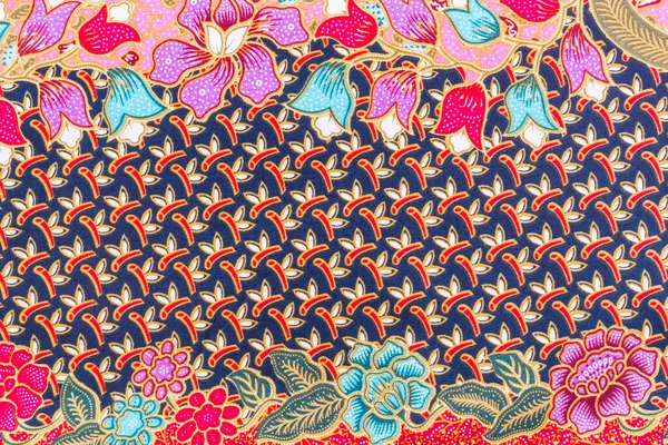 Batik Sarong Pattern Background Thailand Traditional Batik Sarong Asian — Stock Photo, Image