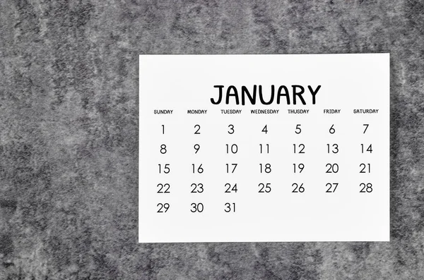 Leden 2023 Měsíční Kalendář Pro 2023 Rok Pozadí Grunge — Stock fotografie