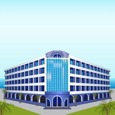 Icon hotel: dinlenme, deniz, güneş, palmiye ağaçları