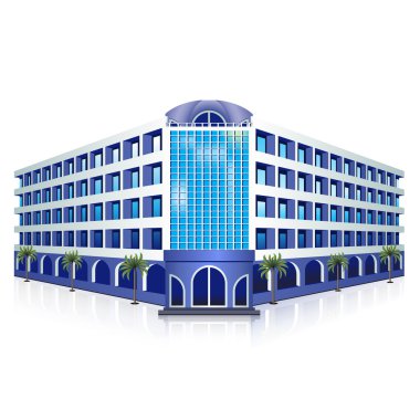 Icon hotel: dinlenme, deniz, güneş, palmiye ağaçları