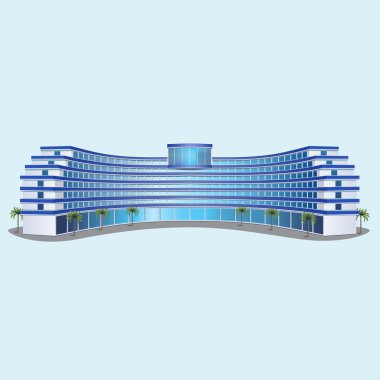 Icon hotel: dinlenme, deniz, güneş, palmiye ağaçları