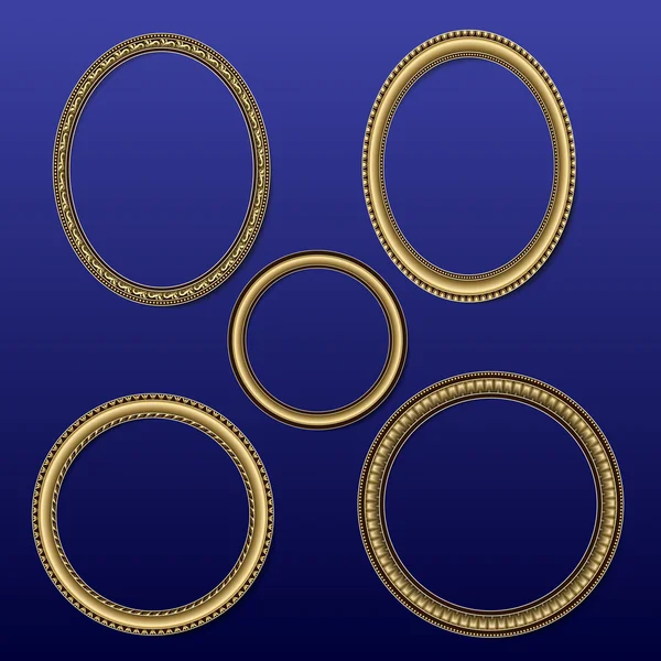 Fotoğraf ve altın renkli resimler için çerçeveler