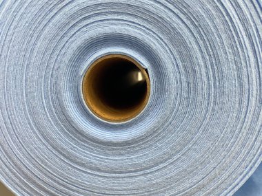 Yuvarlak mavi keçeli kumaş. Tasarımcılar için yumuşak kumaş..