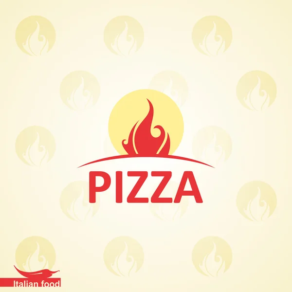 Pizza design template — Stock Vector