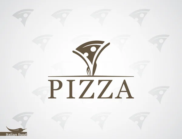 Шаблон дизайна пиццы — стоковый вектор