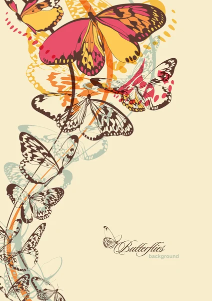 Kelebekler. vektör çizim