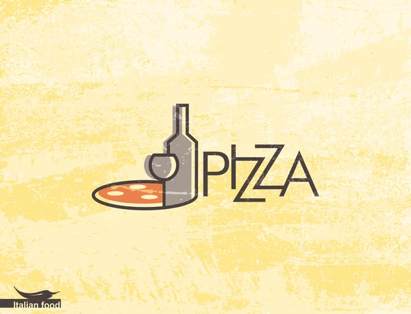 Conception de pizza — Image vectorielle