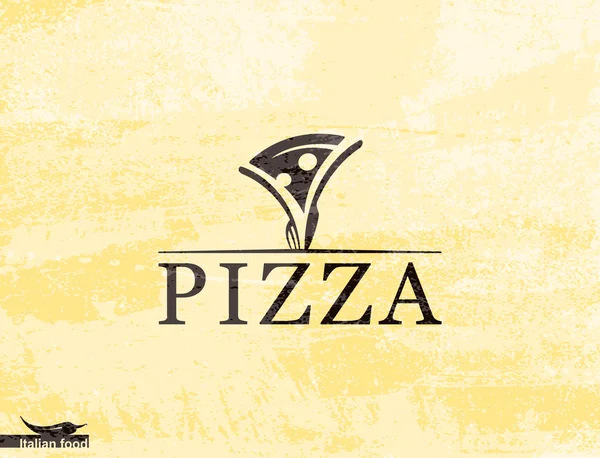 Design della pizza — Vettoriale Stock