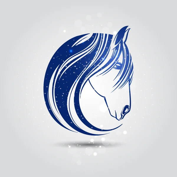 Symbol of 2014. Horse. — Stock Vector