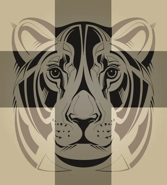 Illustration de lionne — Image vectorielle