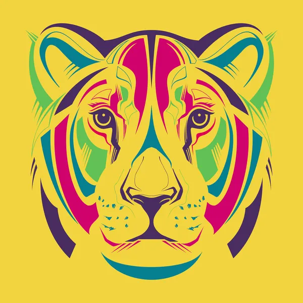 dişi aslan. moda illüstrasyon