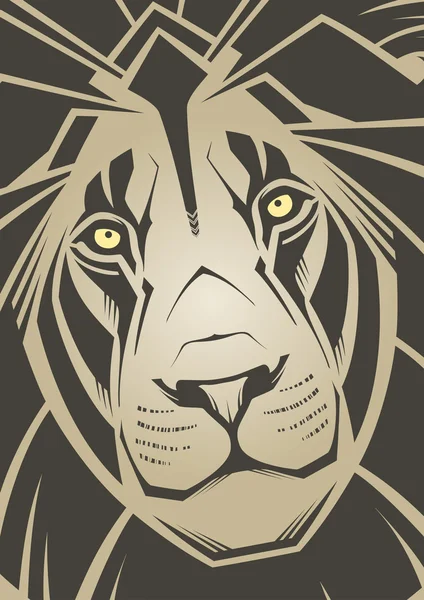 Aslan. vektör çizim