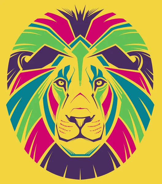 bir aslan başı yaratıcı çizimi