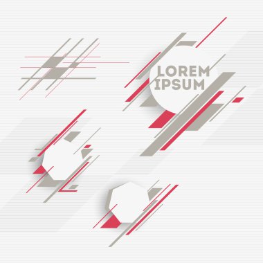 tasarım öğeleri ile soyut geometrik formlar