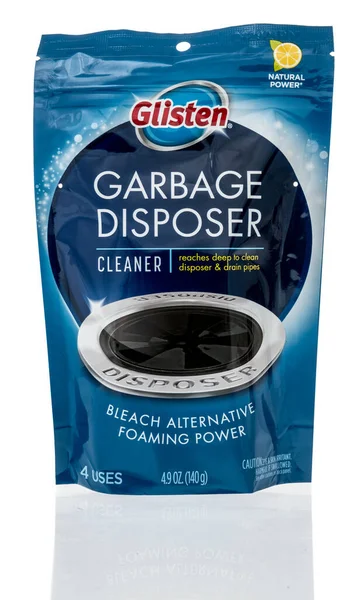Winneconne December 2021 Package Glisten Garbage Disposal Cleaner Foaming Power — Stock Photo, Image