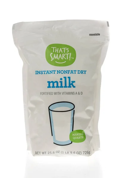 Winneconne Січня 2021 Пакет Thats Розумний Миттєвий Нежирне Сухе Молоко — стокове фото