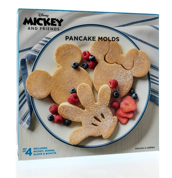 Winneconne Januari 2021 Een Pakket Van Disney Micky Vrienden Pannenkoek — Stockfoto