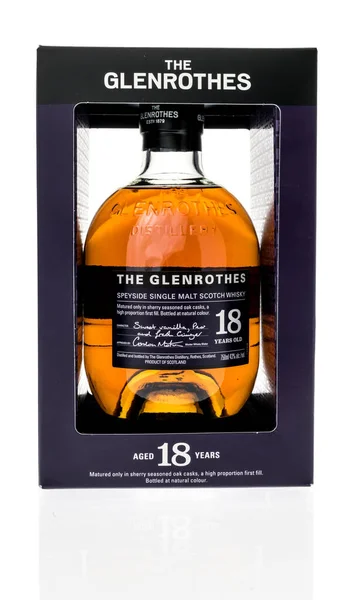 Winneconne Stycznia 2021 Butelka Whisky Glenrothes Letnia Whisky Scotch Single — Zdjęcie stockowe