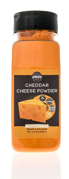 Winneconne Februar 2021 Ein Paket Birkenwiese Cheddar Käsepulver Auf Isoliertem — Stockfoto