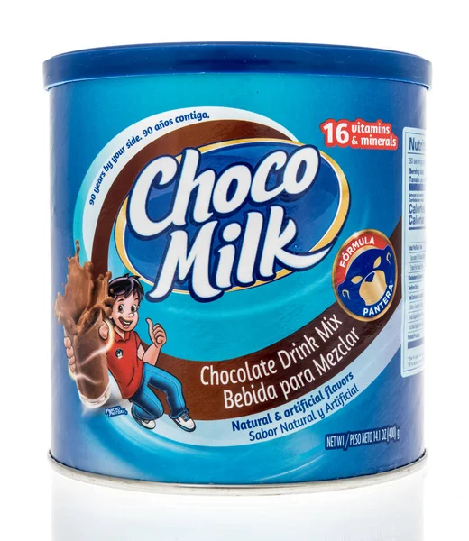 Winneconne Maret 2021 Paket Cokelat Choco Milk Bubuk Pada Latar — Stok Foto