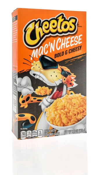 Winneconne Maart 2021 Een Pakket Van Cheetos Mac Cheese Vet — Stockfoto