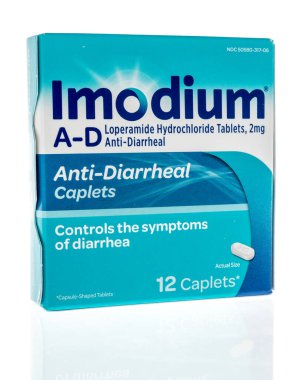 Winneconne, WI -23 Nisan 2022: İmodyum AD 'nin izole edilmiş arka plan kapsülleri