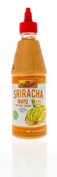 Winneconne Mayıs 2022 Lee Kum Kee Sriracha Mayonezli Bir Paket — Stok fotoğraf