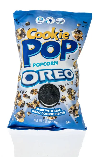 Winneconne August 2022 Package Cookie Pop Popcorn Orea Isolated Background — Stock Photo, Image