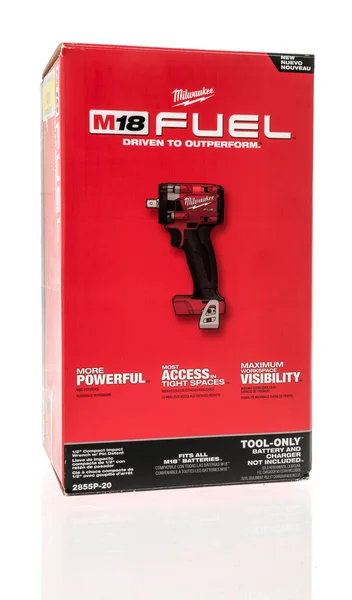 Winneconne September 2022 Package Milwaukee Fuel M18 Impact Wrench Isolated Stock Picture