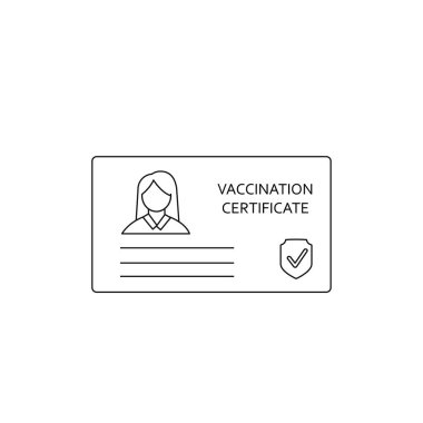  Bir pandemiğe çarpmak için tıbbi bir kart ya da bir pasaport. VECTOR BÖLGESİ