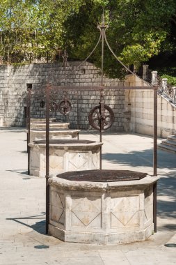 Five Wells landmark in Zadar, Croatia clipart