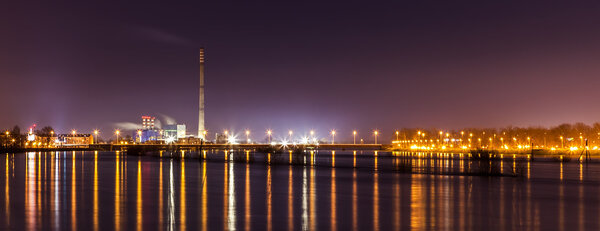ZAGREB, CROATIA - FEB 12, 2014: River Sava rising almost to the 