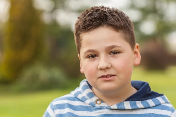 Portrait of a seven years old caucasian boy — Stock Photo, Image