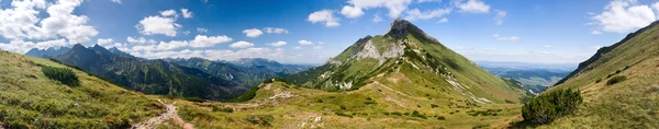Yaz dağ sırtı Panoraması