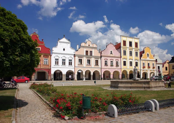Historisches Zentrum von telc - Stadt in der Tschechischen Republik — Stockfoto