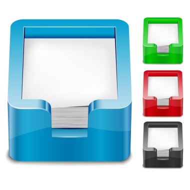 3d kağıt tepsisi simge kümesi