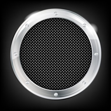 arka plan ile metal daire