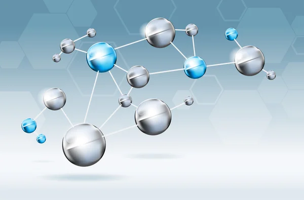 Contexte des molécules abstraites — Image vectorielle