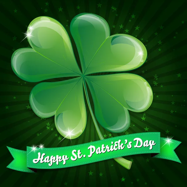 Wishes on St. Patrick's Day — Stock Vector