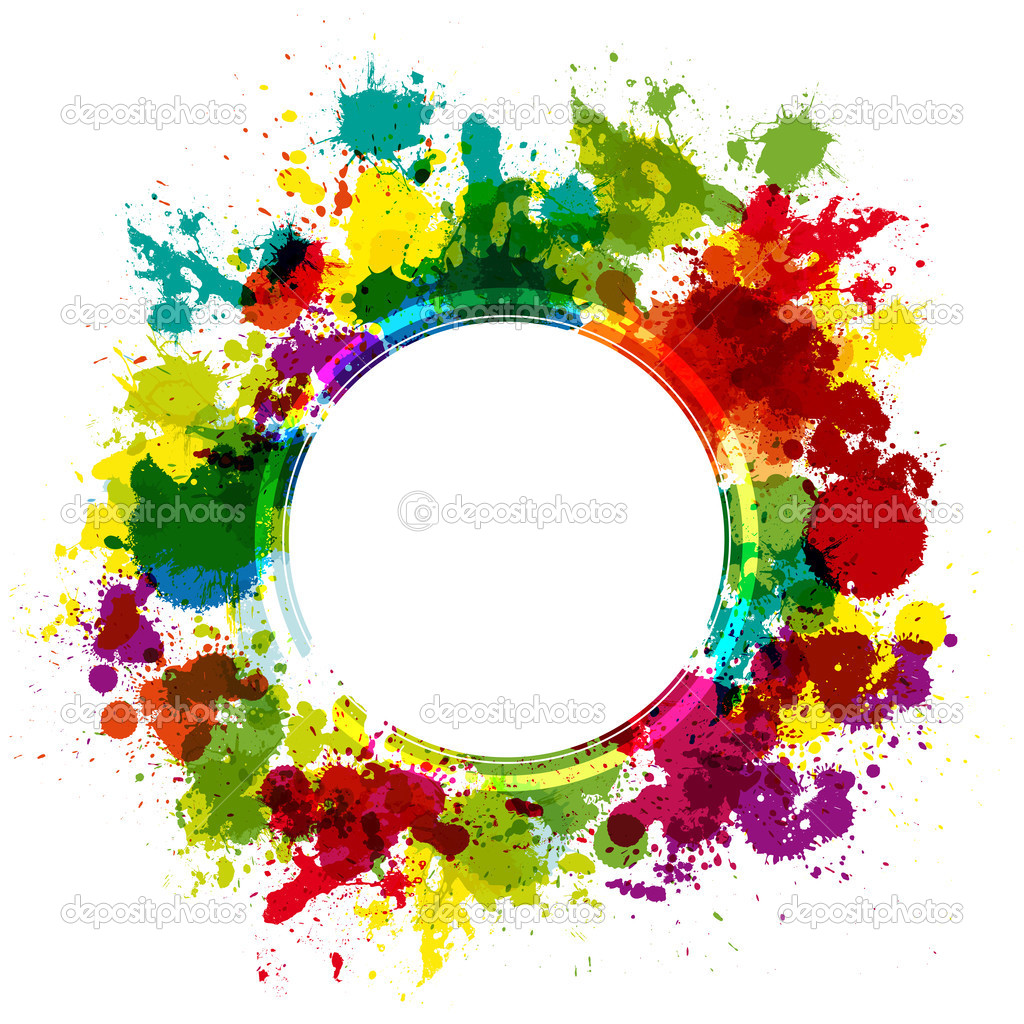 Colorful splash background with place for text