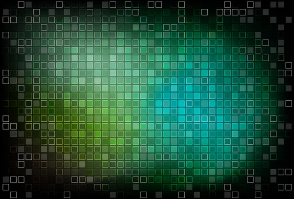 Koyu yeşil mozaik arka plan — Stok Vektör