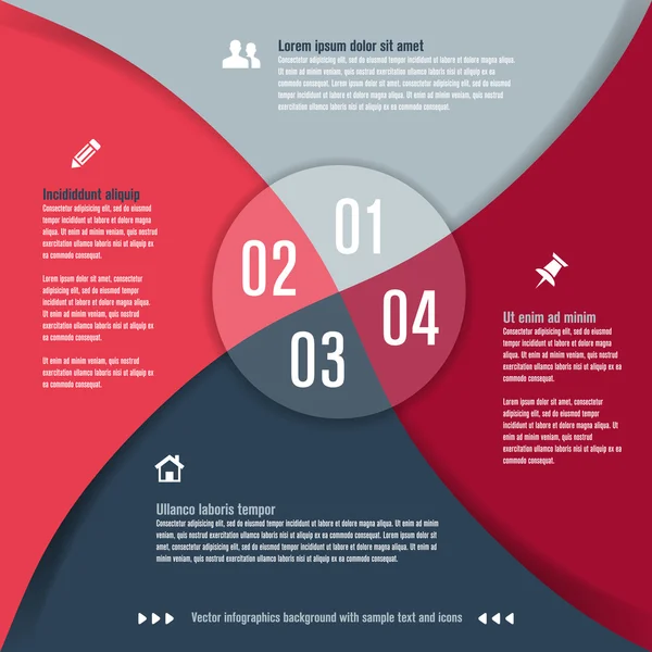 Modèle de conception moderne pour infographies — Image vectorielle