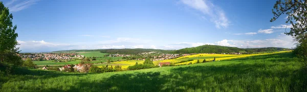 Wiosnę krajobraz - Panorama — Zdjęcie stockowe