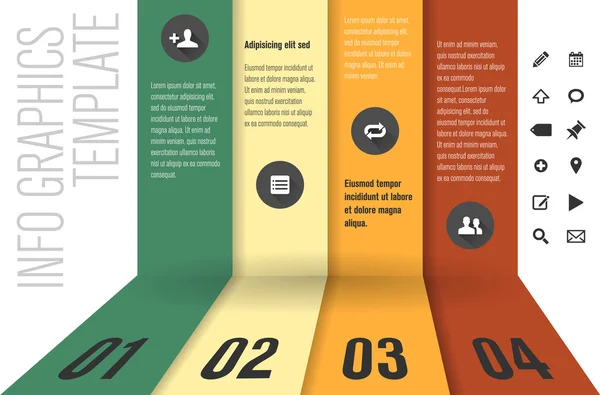 Modernes Design-Template für Infografiken — Stockvektor