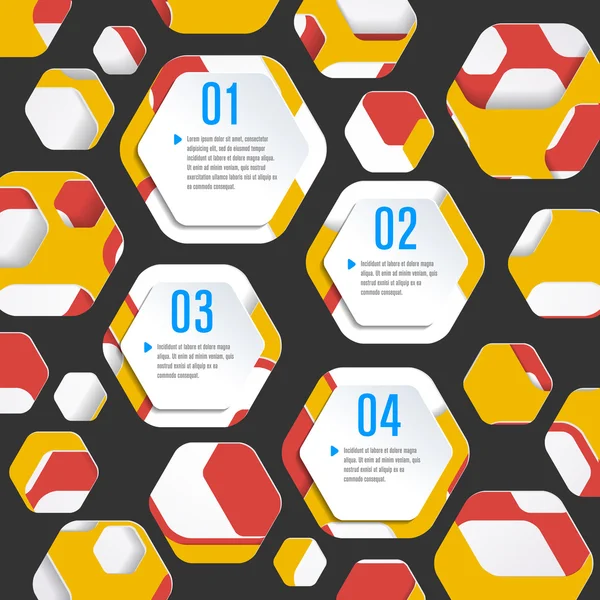 Modèle de conception moderne pour infographies — Image vectorielle