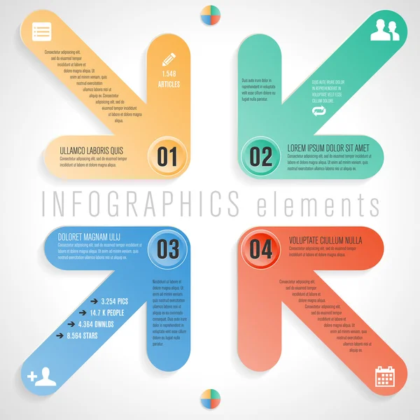 Modern design template for info graphics — Stock Vector